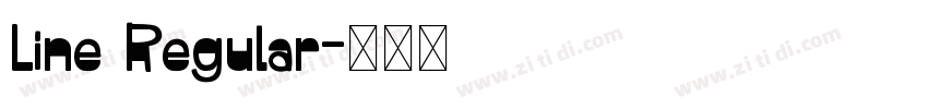 Line Regular字体转换 Line Regular字体转换